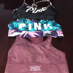 Ladies Pink sports bra bundle